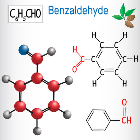 Benzaldehyde vector illustration.のイラスト素材