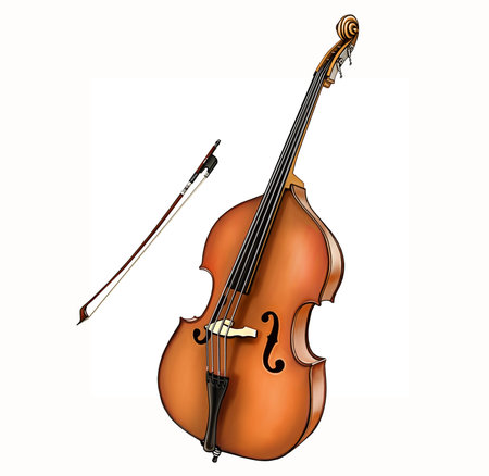The double bass, largest and lowest-pitched bowed (or plucked) string instrument in the modern...
