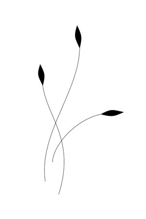 Branch outline vector icon. Thin line black branch icon, flat vector simple element illustration from editable nature concept isolated stroke on white backgroundのイラスト素材