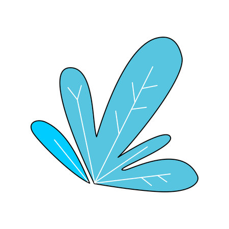Green bush set icon. Flat design. Vector.のイラスト素材