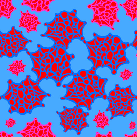 abstract blot. psychedelic seamless vector illustration. space patternのイラスト素材
