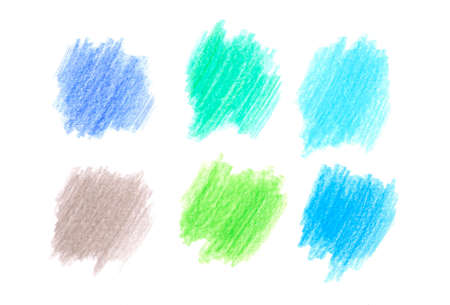 colored pencils - blank for designの写真素材