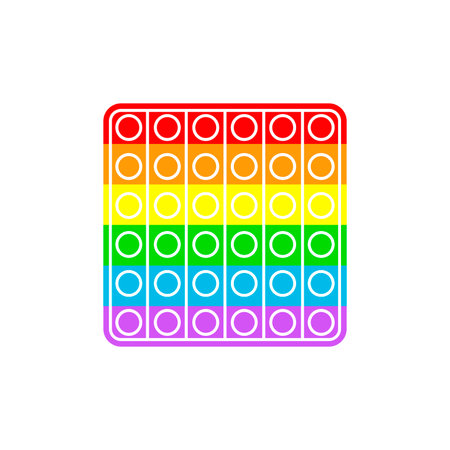 popit antistress toy - vector illustration on white backgroundのイラスト素材