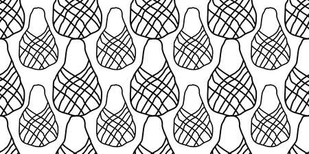 string bag net for shopping seamless pattern vectorのイラスト素材