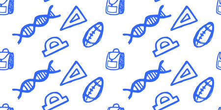 school icon set - vector doodle sketch. school - hand drawings in a flat style. web icons on a school theme. school. to learn. educationのイラスト素材