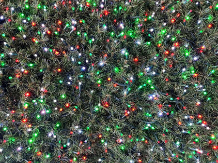 background tree and lights. christmas new yearの写真素材