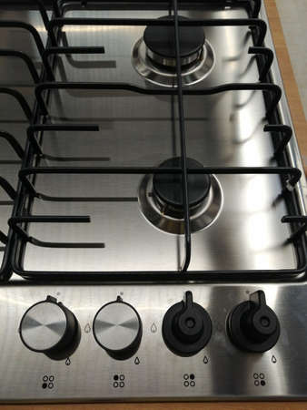 metal plate for cooking. kitchen furnitureの写真素材