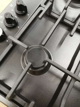 metal plate for cooking. kitchen furnitureの写真素材