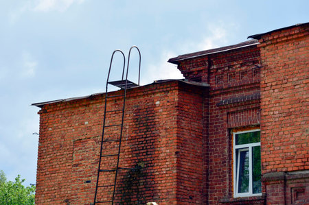 Old brick houseの写真素材