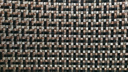 Checkered fabric texture. Pattern on the fabric in the form of short stripes of different colors....