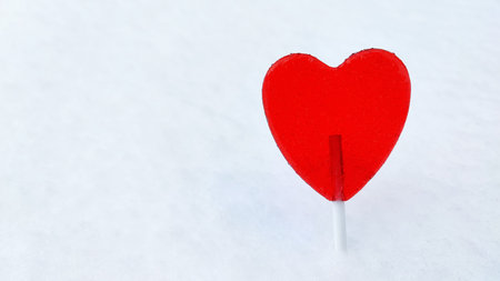 sweetheart. Heart in the snow. Declaration of love. postcard romance.