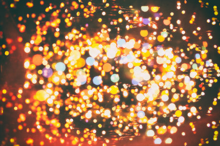 Christmas and New Year feast bokeh background