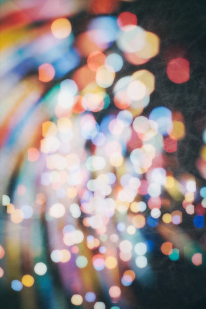 Christmas and New Year feast bokeh backgroundの写真素材