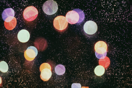 Abstract multicolored fractal composition. Magic explosion star with particles