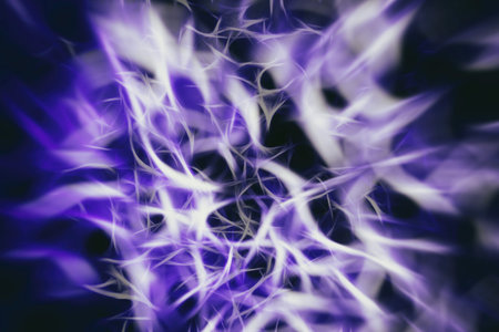 abstract background with blurred magic light curved lines