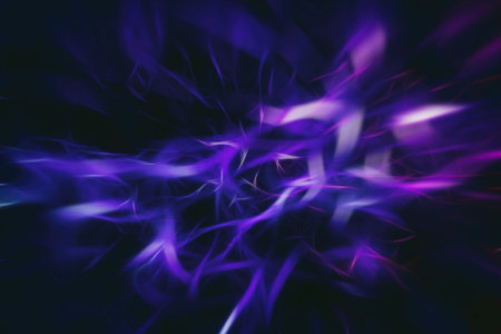 abstract background with blurred magic light curved lines