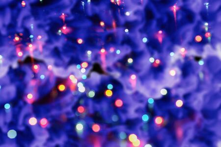 Christmas and New Year feast bokeh backgroundの写真素材