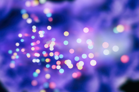 Christmas and New Year feast bokeh background