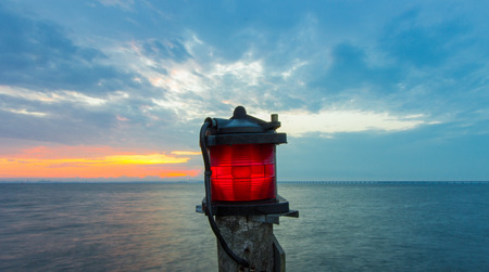 A navigation lightの写真素材