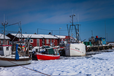 Fishing vessels into harbor