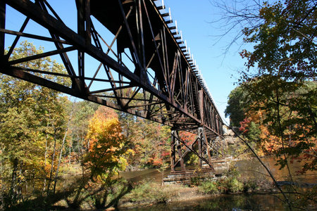 All Aboard for a Fall Train ride.  This photo was taken in Grand Ledge Michigan.
