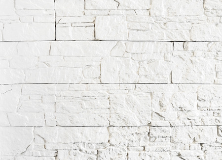 White brick wall. Empty stone backgroundの写真素材