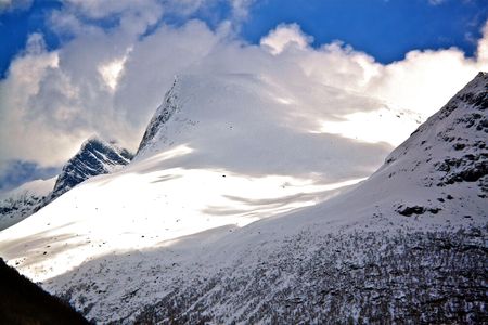 Mountain in Loen, Norwayの写真素材