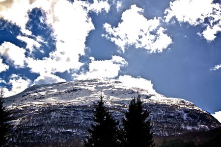 Mountain in Loen, Norwayの写真素材