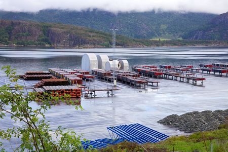 Oilrig supply baseの写真素材