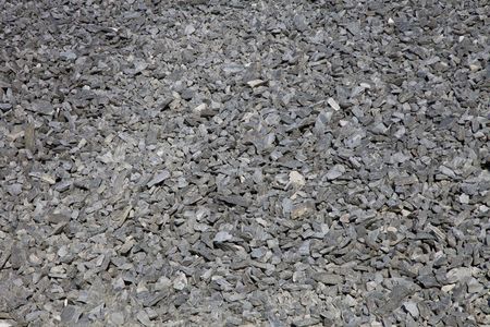 Big mound of gravel from crusherの写真素材