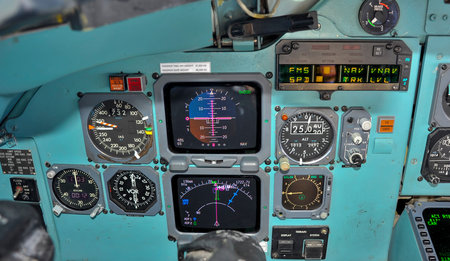 Primary flight instruments in flight