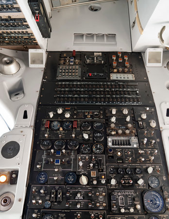 Top panel of an airliner in flight