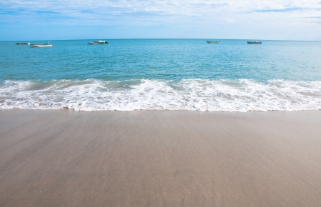 Pacific coast ocean waves in Panama の写真素材