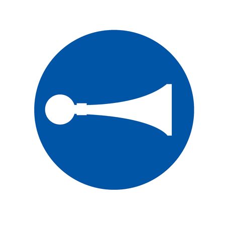 Sound Horn Symbol Sign, Vector Illustration, Isolate On White Background Icon.のイラスト素材