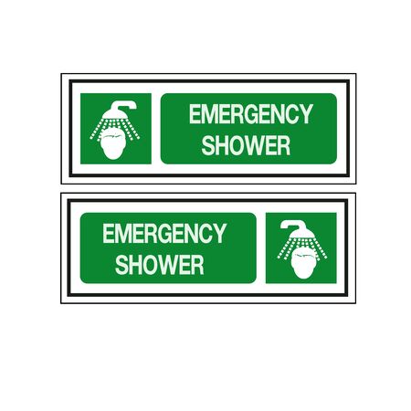 Emergency Shower Symbol Sign, Vector Illustration, Isolate On White Background, Label ,Iconのイラスト素材