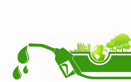 International Biodiesel Day.10 August.for Ecology and Environmental Help The World With Eco-Friendly Ideas,Vector Illustrationのイラスト素材