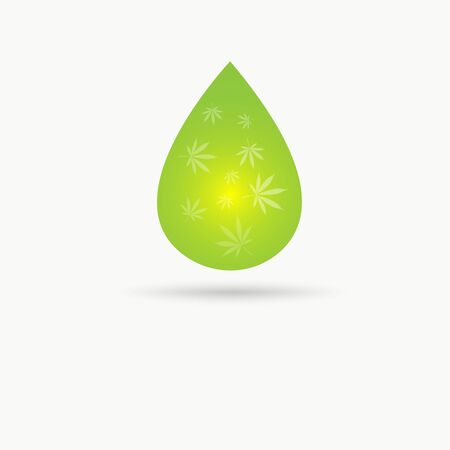 marijuana , cannabis logo graphics vecterのイラスト素材