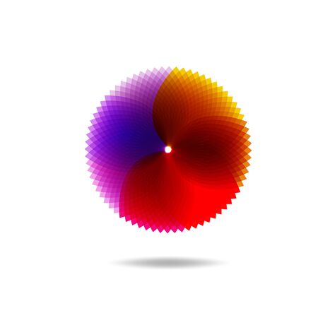 Beautiful Flower Color Wheel. Vector abstractのイラスト素材