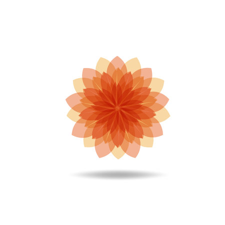 Beautiful Flower Color Wheel. Vector abstractのイラスト素材