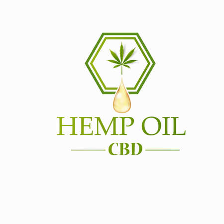 Medical marijuana plant caduceus concept symbolのイラスト素材