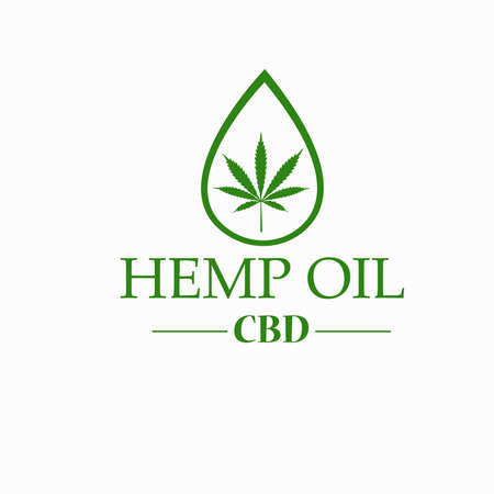 Medical marijuana plant caduceus concept symbolのイラスト素材