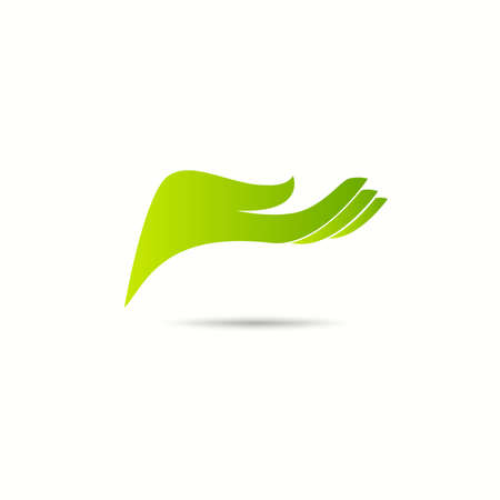 Tree leaf vector logo design, eco-friendly conceptのイラスト素材