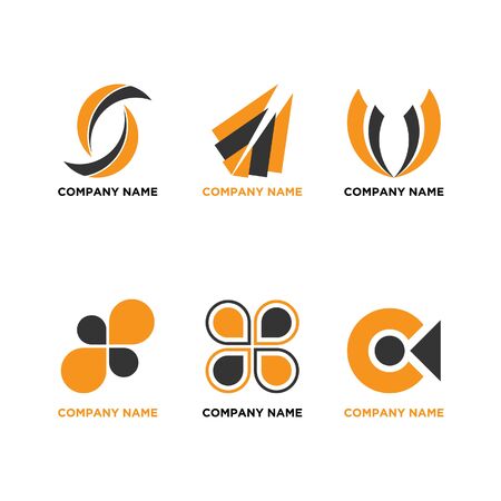 Illustration vector graphic set of company  design. Very suitable for your company  .のイラスト素材