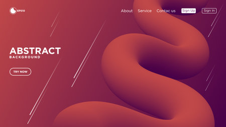 Modern abstract gradient wave background. Very useable for landing page, website, banner, poster,...