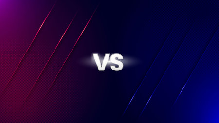 Modern versus background with rays effects. Vs background for banner, poster and other design purposeのイラスト素材