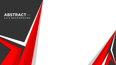 Modern abstract sport background design with red and dark grey shapes. Background for promoting sports events on television.のイラスト素材