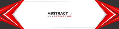 Modern abstract banner design with red and dark grey shapes. Very useful for sport and other eventのイラスト素材