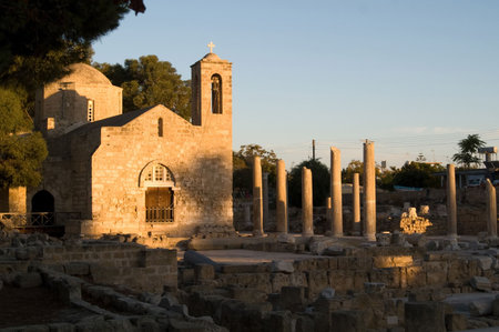 Agia Kyriaki church on Cyprusの写真素材