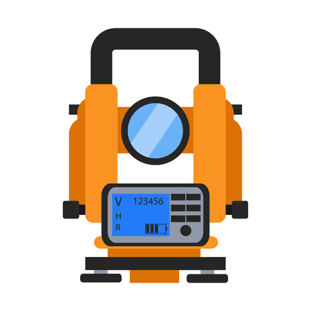 Isolated optical level icon in a flat style.のイラスト素材