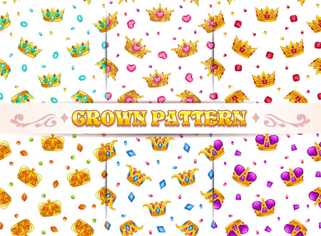 Seamless patterns set.のイラスト素材